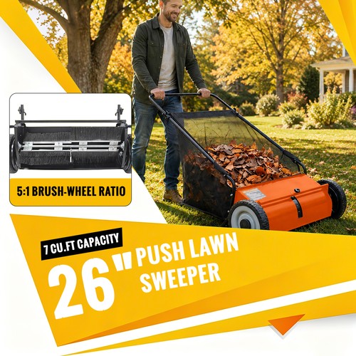 Manual push lawn sweeper - manual,