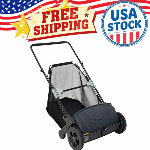 Push lawn sweeper inch leaf - lawn,