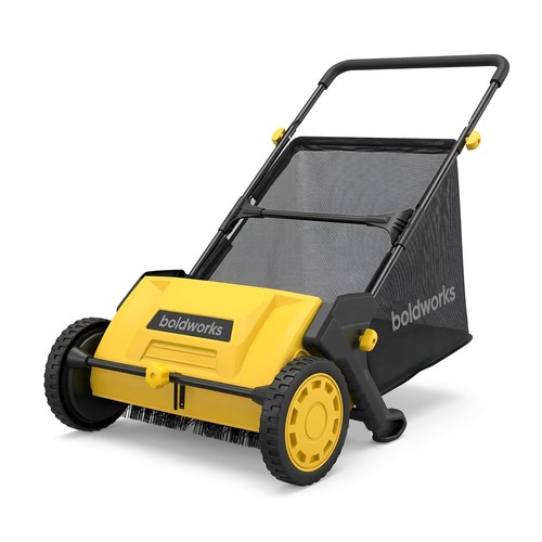 Push lawn sweeper yard leaf - lawn,