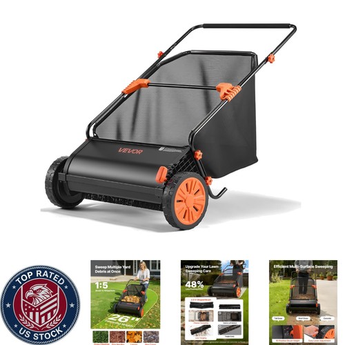 Heavy duty push lawn sweeper - heavy-duty,