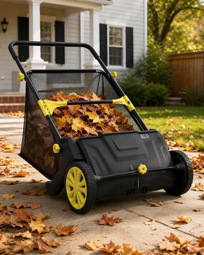 Push lawn sweeper leaf - 21",