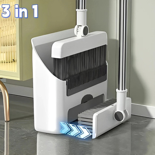 3in broom and dustpan - 1,